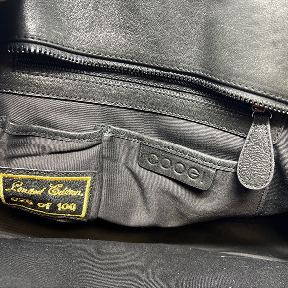 Coogi NWT Limited Edition (026 of 100) Black Leather Weekender Bag. - Picture 14 of 16